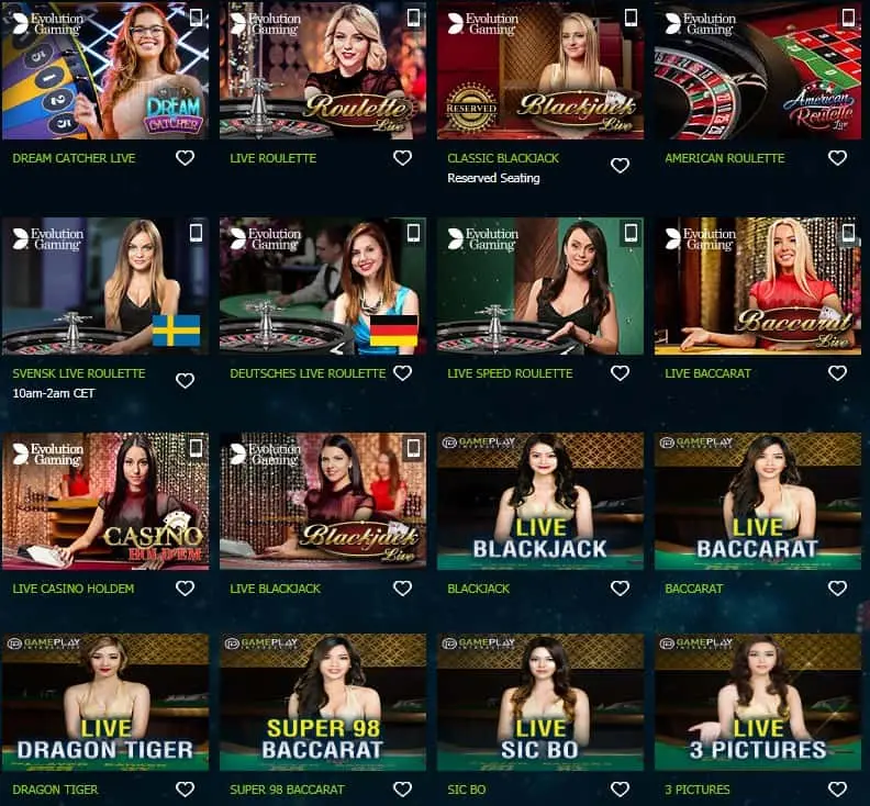 العاب الكازينو المباشر في بيترالي