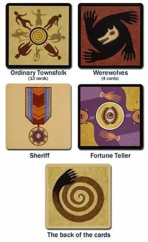 بطاقات لعبة مستذئبين