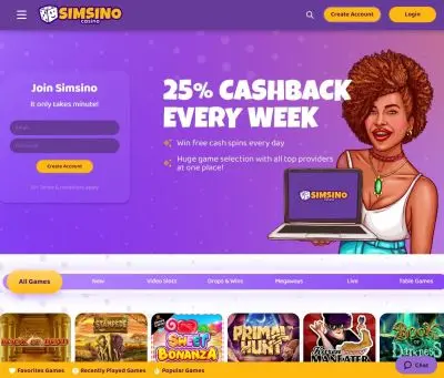 مراجعة Simsino Casino اون لاين