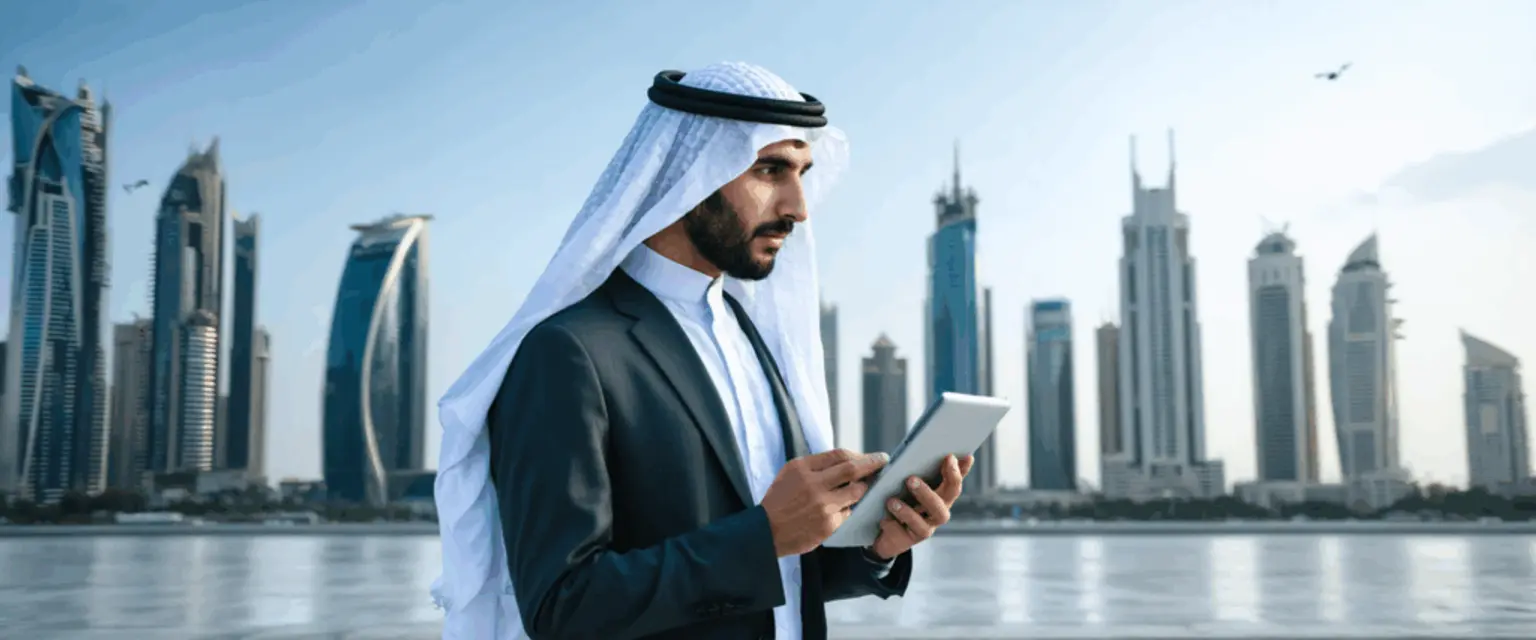 شعار كونامي يظهر بجانب خريطة الإمارات، يرمز لدخول كونامي سوق ألعاب الكازينو الإماراتي المنظم.